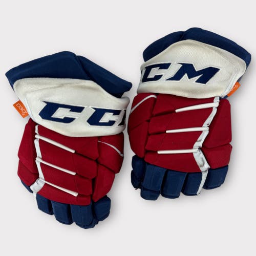 Pro Stock Used CCM JetSpeed 13” Rochester Americans Hockey Gloves