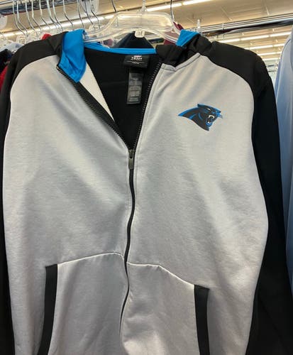 Boys Youth XL (18-20) Carolina Panthers Full Zip Lightweight Jacket