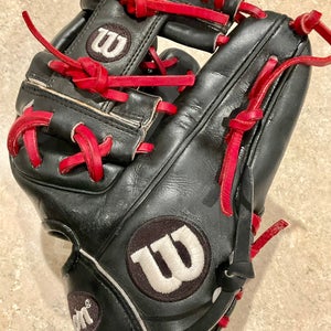 Wilson DP15 A2000 RH Infield Baseball Glove 11.5" (Used)
