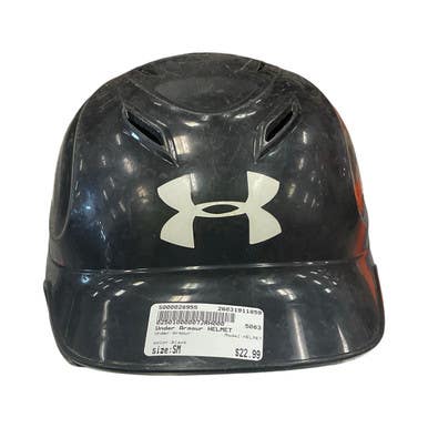 Used Under Armour HELMET Batting Helmet No Mask Black SM 11859-S000028955