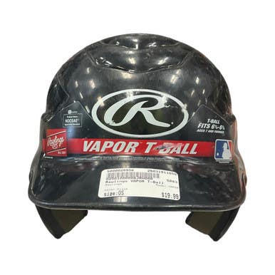 Used Rawlings VAPOR Batting Helmet No Mask Black One Size 11859-S000028958