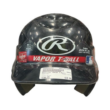 Used Rawlings VAPOR Batting Helmet No Mask Black One Size 11859-S000028958