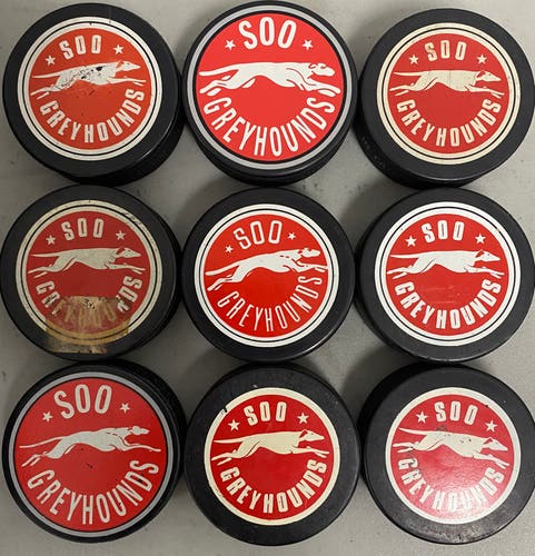 Soo Greyhound official pucks