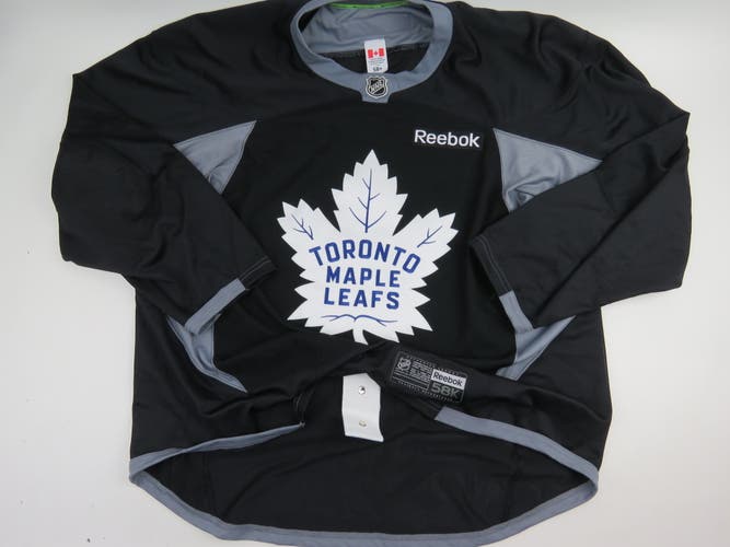 Reebok Toronto Maple Leafs Authentic Team Iussed NHL Practice Hockey Jersey 58 Black