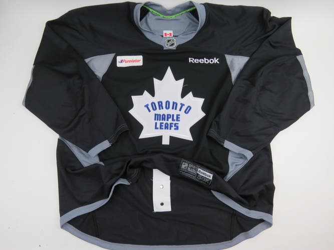 Reebok Toronto Maple Leafs Authentic Team Iussed NHL Practice Hockey Jersey 58 Black
