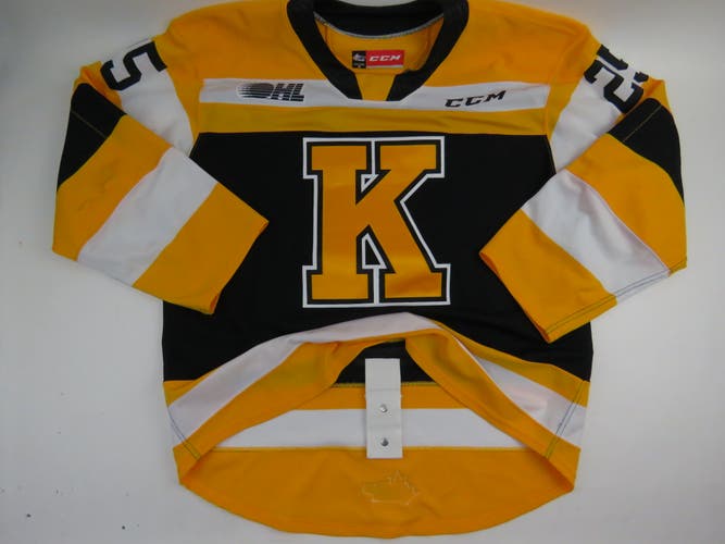 CCM Kingston Frontenacs OHL Pro Stock Game Worn Hockey Jersey #25 GOLOVATCHEV Size 56