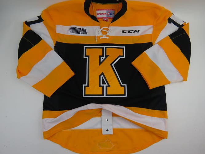 CCM Kingston Frontenacs OHL Pro Stock Game Worn Hockey Jersey #17 MERCER 54