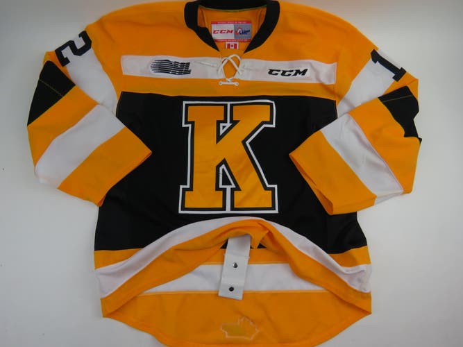CCM Kingston Frontenacs OHL Pro Stock Game Worn Hockey Jersey #12 DREWITT 54