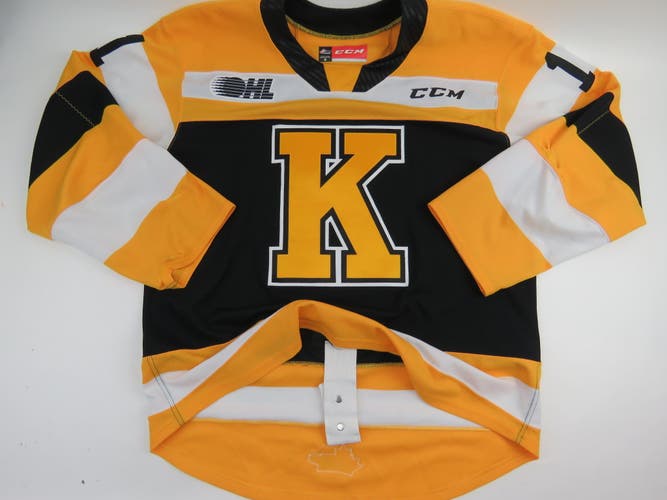 CCM Kingston Frontenacs OHL Pro Stock Game Worn Hockey Jersey #11 ROWE Size 54