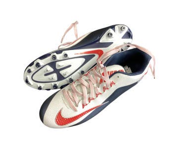 Used Nike ALPHA BB CLEAT BB/SB Cleats White Youth 13.5 11846-S000101531