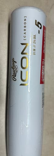 2024 Rawlings Icon Composite USSSA Certified Bat (-5) 26 oz 31" (New)