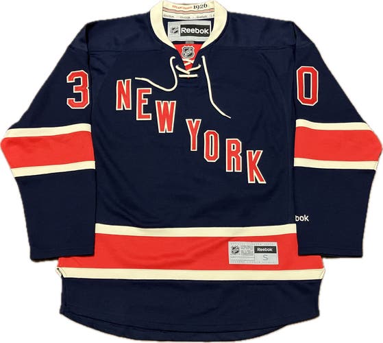 New York Rangers Henrik Lundqvist Alt Reebok NHL Hockey Jersey Size S
