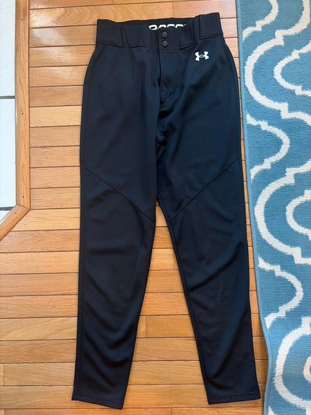 Black Men's Medium Adult Under Armour Game Pants (Used)