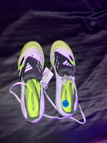 Adidas Predator League FT FG – White/Green – Size 10