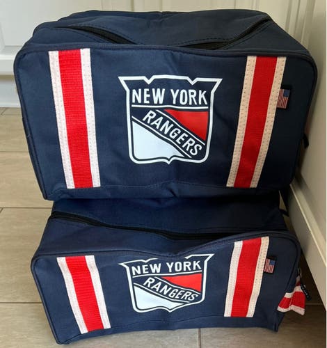 2 Pro Stock NHL New York Rangers Toiletry Bag Tape Equipment Player Issue