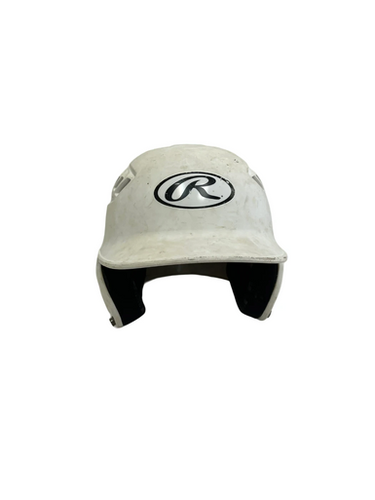 Used Rawlings R16 JR Batting Helmet No Mask White One Size 11692-S000147718