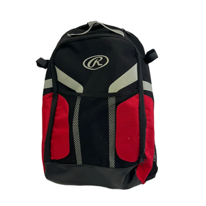Used Rawlings BACKPACK BB/SB Player Backpack Black And Red 11692-S000147761