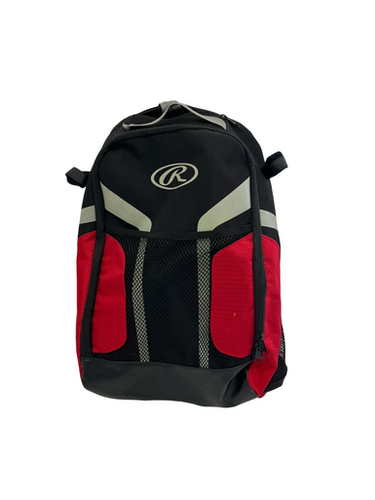 Used Rawlings BACKPACK BB/SB Player Backpack Black And Red 11692-S000147761