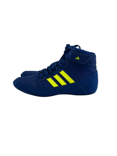 Used Adidas HVC Wrestling Shoes Royal Blue Junior 03.5 11692-S000147405