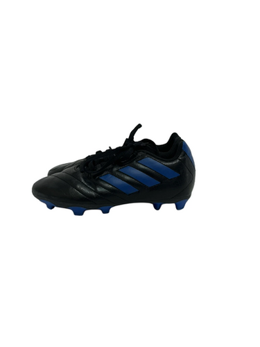 Used Adidas GOLETTO Soccer Cleats Black And Royal Blue Junior 02 11692-S000147484