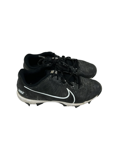 Used Nike ALPHA HURACHE BB/SB Cleats Black Junior 05 11692-S000147556