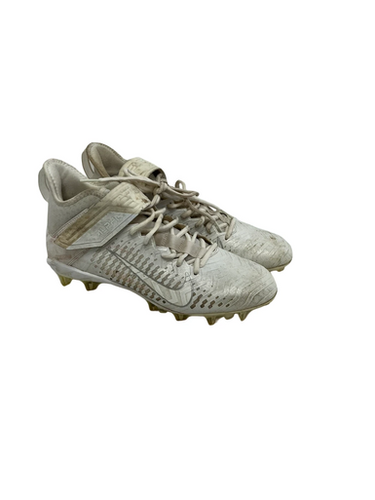 Used Nike ALPHA MENACE PRO Adult FB Cleats White Senior 11 11692-S000147617