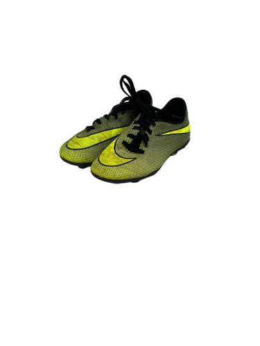 Used Nike BRAVATA II Soccer Cleats Black And Optic Yellow Youth 13.0 11692-S000147622