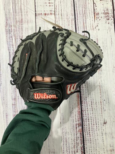 Gray Wilson A1000 RH Catcher's Baseball Glove 33" (Used)