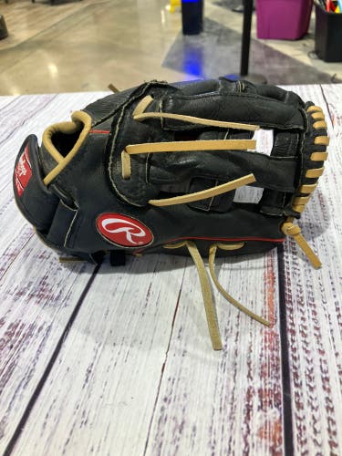 Black Rawlings Highlight Series RH Baseball Glove 11.5" (Used)