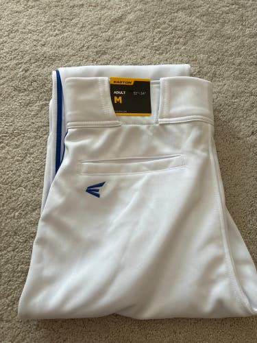 White Men's Medium Adult Easton Game Pants (New)