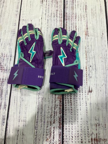 Purple Bruce Bolt Batting Gloves I Youth Medium (Used)