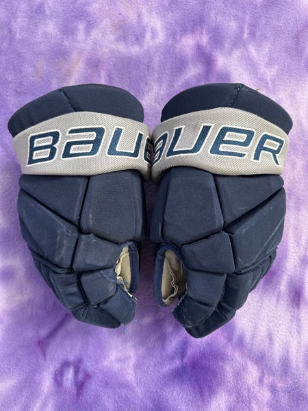 Blue Senior Bauer Vapor Team Pro Gloves 14" (Used)