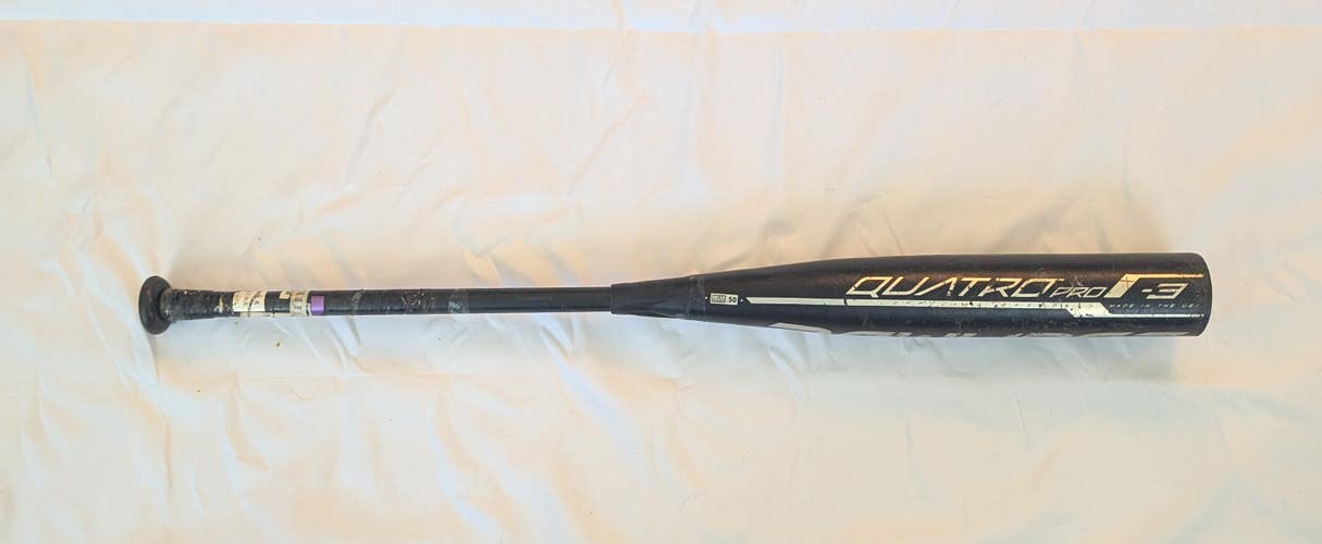 Rawlings Quatro Pro -3 Baseball Bat - 33/30 BBCOR - BB9Q3