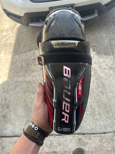 Youth Bauer Vapor 11" Shin Pads Pro Stock (Used)