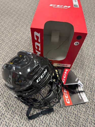 XS CCM Tacks 210 Helmet (New) Combo