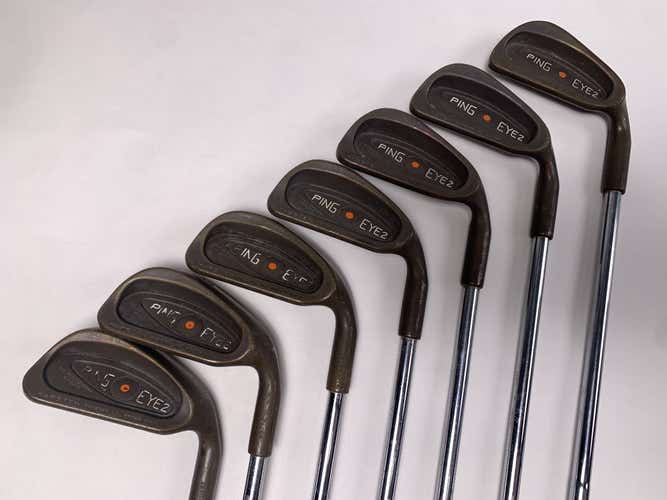 Ping Eye 2 Beryllium Copper Iron Set 3-9 Orange Dot ZZ-Lite Stiff Steel RH NO PW
