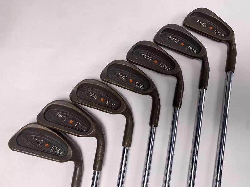 Ping Eye 2 Beryllium Copper Iron Set 3-9 Orange Dot ZZ-Lite Stiff Steel RH NO PW