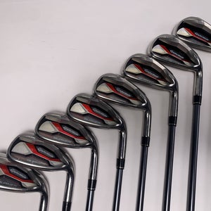 TaylorMade Aeroburner HL Iron Set 4-PW+AW REAX Senior Graphite Mens RH