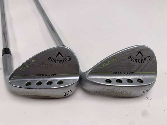 Callaway MD3 Milled Chrome W-Grind Wedge Set 54* 12 | 58* 11 DG Wedge RH