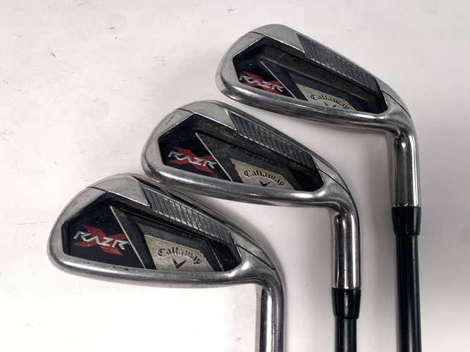 Callaway Razr X Iron Set 8-PW 65g Senior Graphite Mens RH