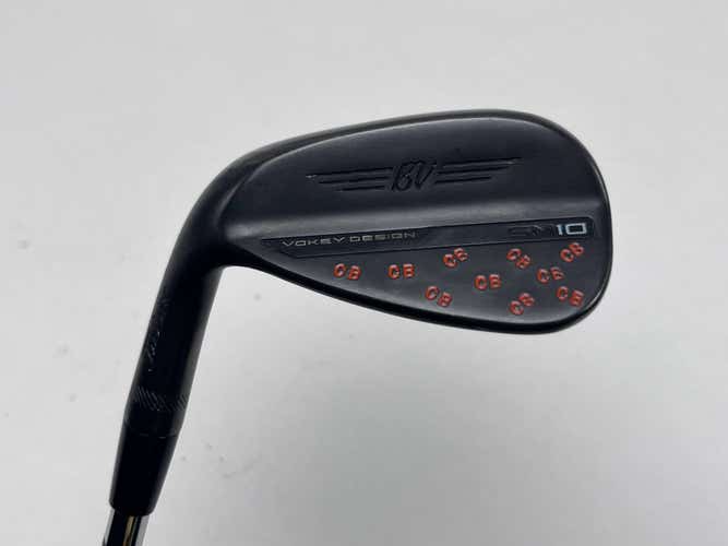 Titleist Vokey SM10 Jet Black Wedge 46* 10 F-Grind Hi Rev 2.0 125g Stiff LH