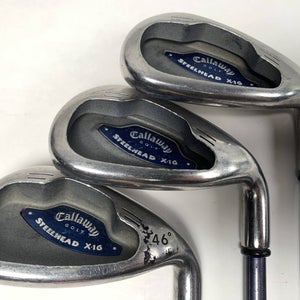 Callaway X-16 Iron Set 8-PW System UL55 55g Senior Graphite Mens RH