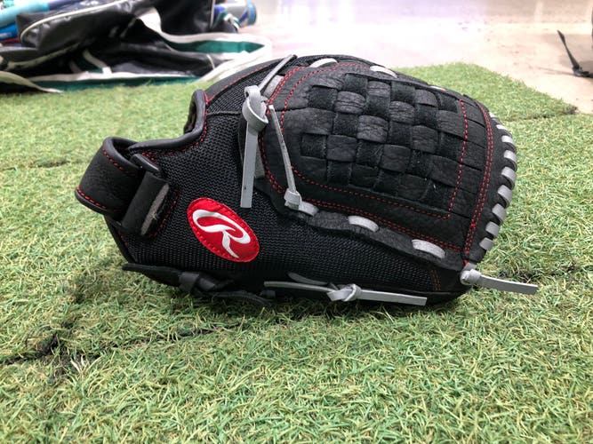 Black Rawlings Renegade RH Pitcher's Baseball Glove 12.5" (New)