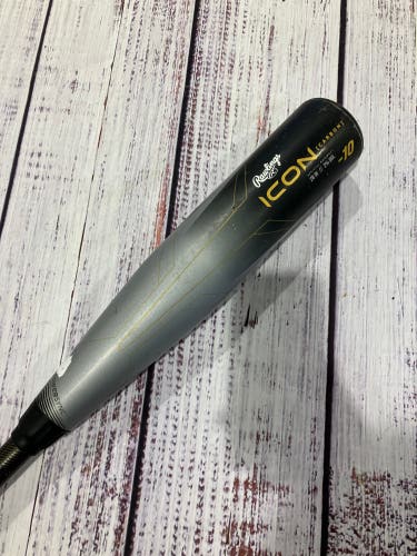 2023 Rawlings Icon Composite Bat USABat Certified (-10) Composite 18 oz 28" (Used)