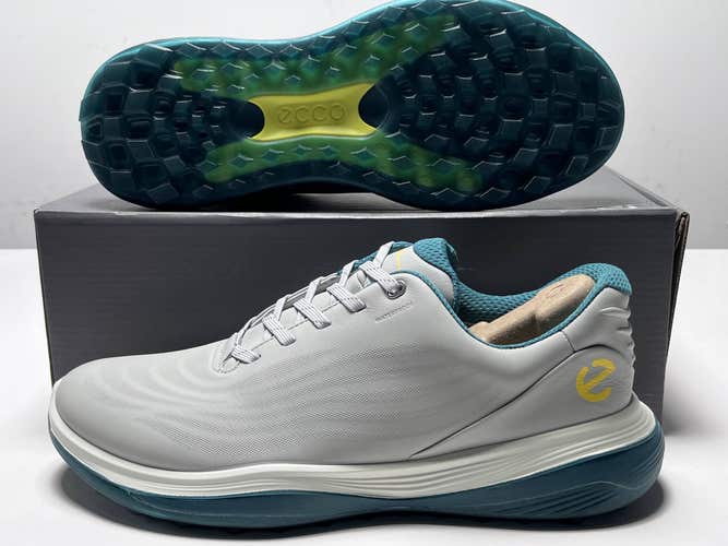 Ecco Golf LT1 Golf Shoes Gray Green Men's SZ 9-9.5 (132264 01379)