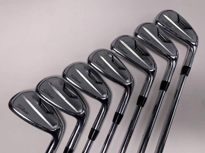 Titleist T200 2021 Iron Set 5-PW+AW True Temper AMT Black S300 Stiff Steel RH