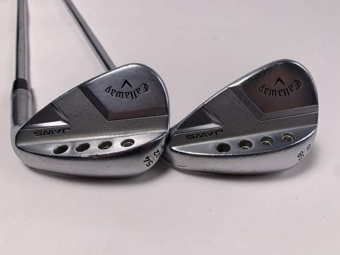 Callaway Jaws Full Toe Raw Face Chrome Wedge Set 54*12 | 58*10 Tour Issue VSS RH