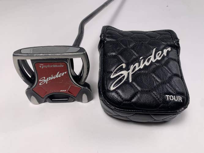 TaylorMade Spider Tour Black Red Putter 35" SuperStroke Pistol 2.0 Mens RH HC