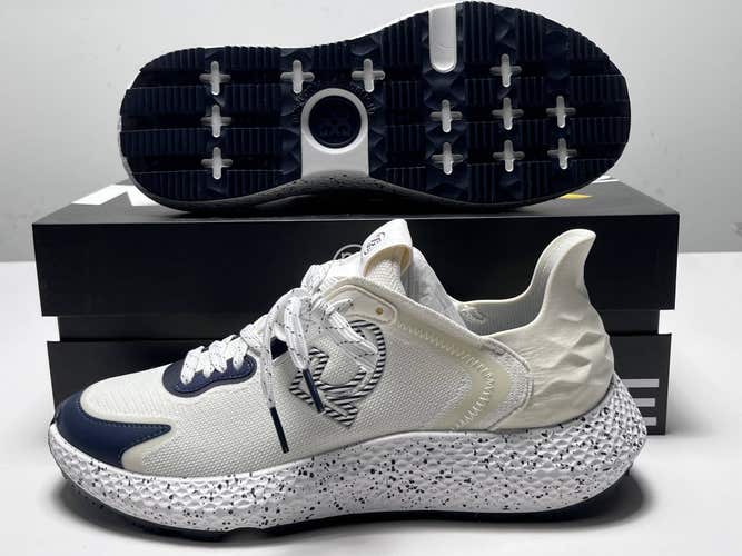G/Fore MG4X2 Golf Shoes White Cream Navy Men's SZ 9.5 (G4MA23EF43)