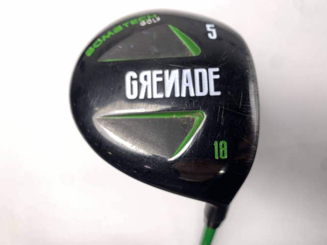 Bombtech Grenade 5 Fairway Wood 18* Grenade Stiff Graphite Mens RH